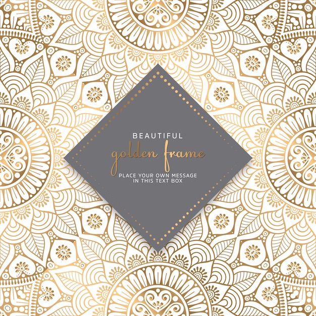 Diseño de mandala ornamental de lujo