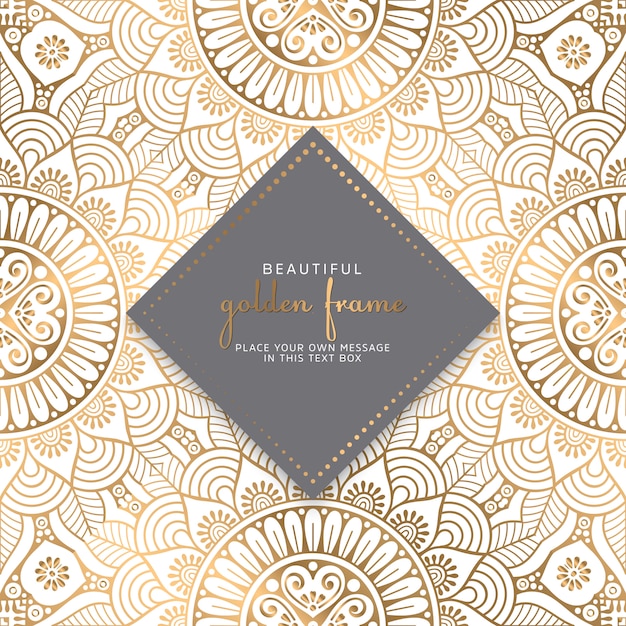 Diseño de mandala ornamental de lujo