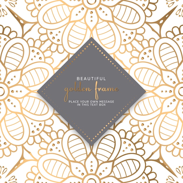 Diseño de mandala ornamental de lujo