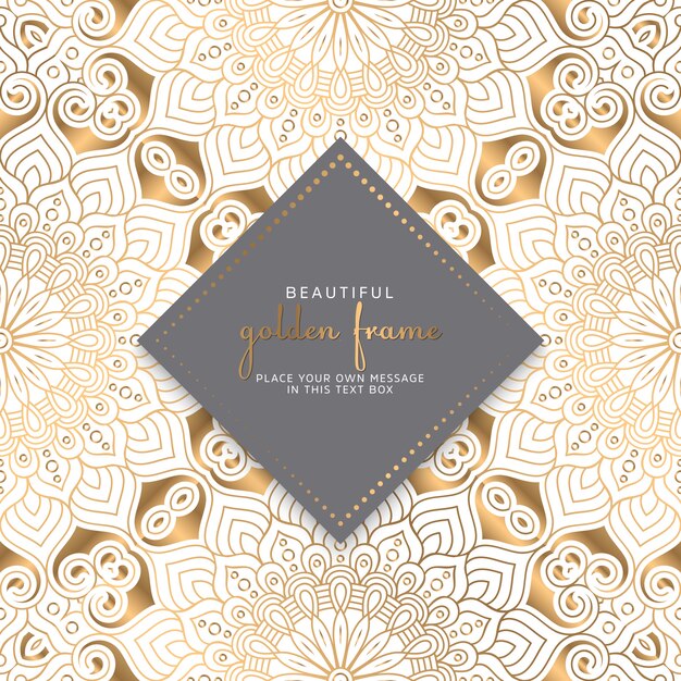 Diseño de mandala ornamental de lujo