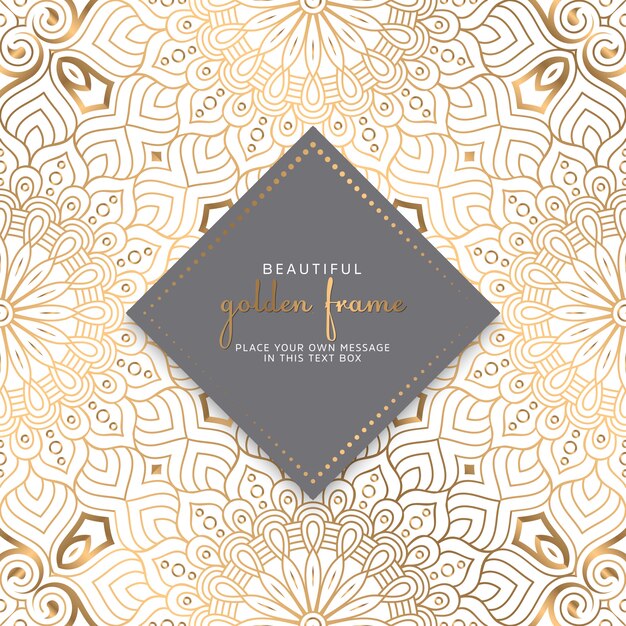 Diseño de mandala ornamental de lujo
