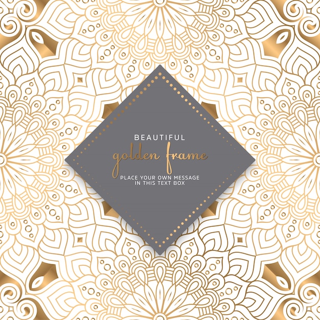 Diseño de mandala ornamental de lujo
