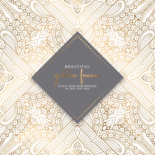 Diseño de mandala ornamental de lujo