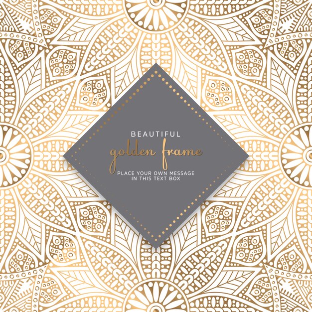 Diseño de mandala ornamental de lujo