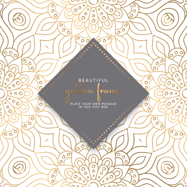 Diseño de mandala ornamental de lujo