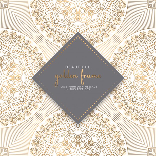 Diseño de mandala ornamental de lujo