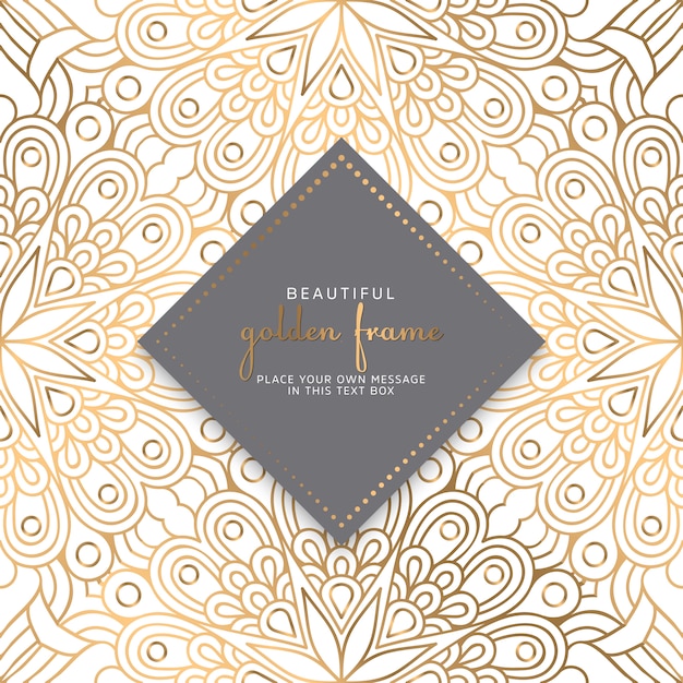 Diseño de mandala ornamental de lujo