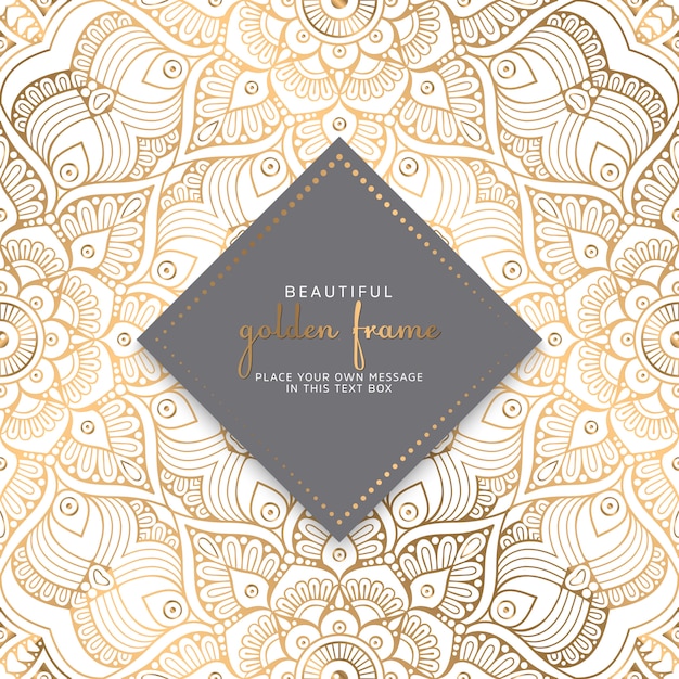 Diseño de mandala ornamental de lujo