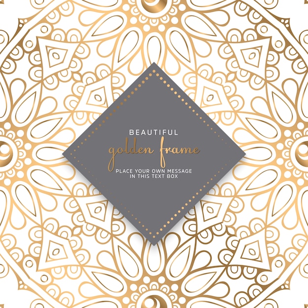 Diseño de mandala ornamental de lujo