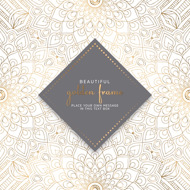 Diseño de mandala ornamental de lujo