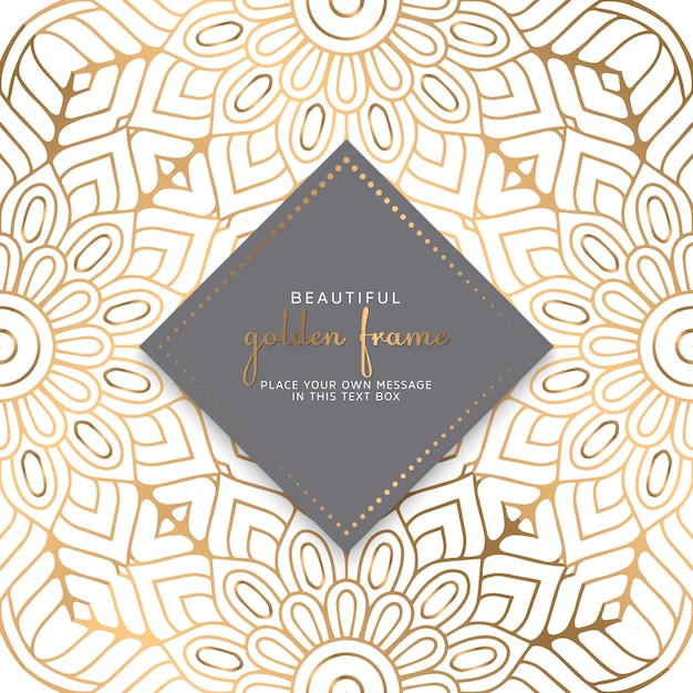 Diseño de mandala ornamental de lujo