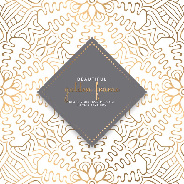 Diseño de mandala ornamental de lujo