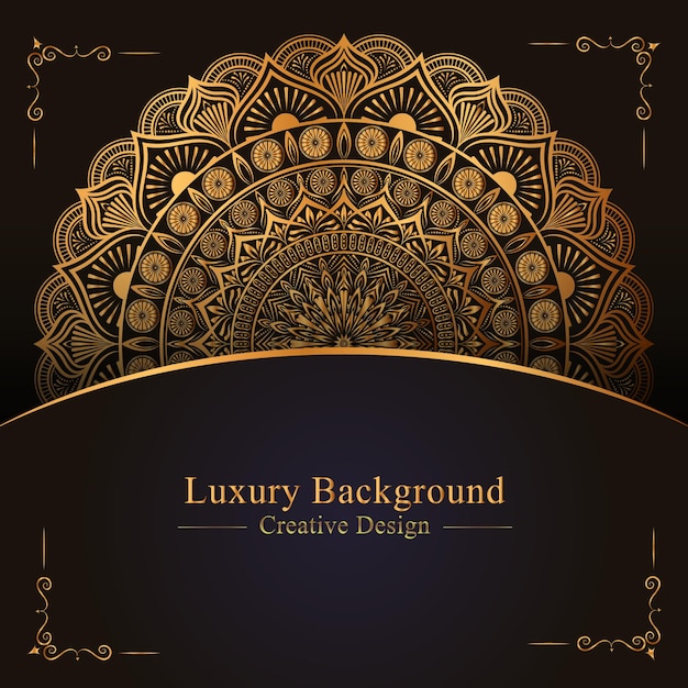 El diseño de Mandala ornamental de lujo