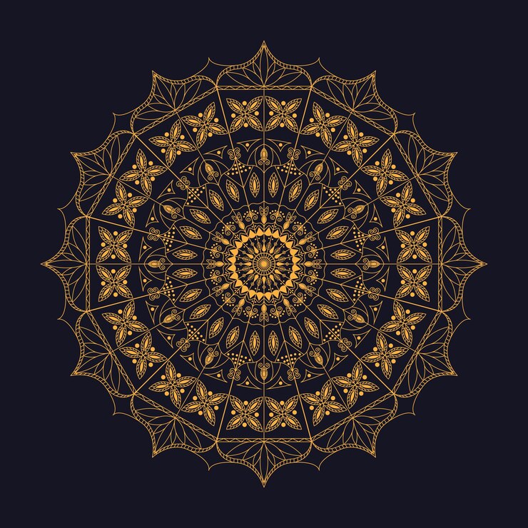 Diseño de mandala ornamental de lujo