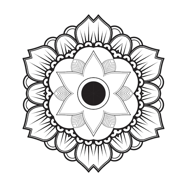 Diseño de mandala ornamental de lujo
