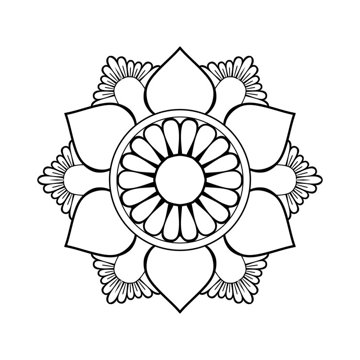 Diseño de mandala ornamental de lujo