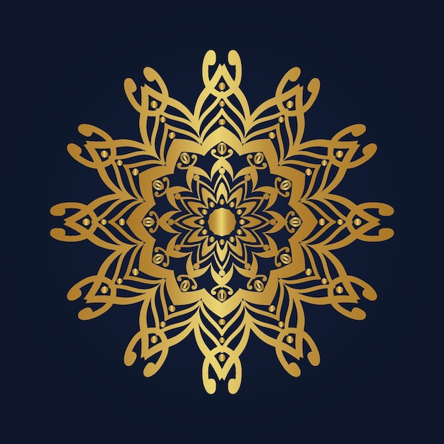 Diseño de mandala ornamental de lujo