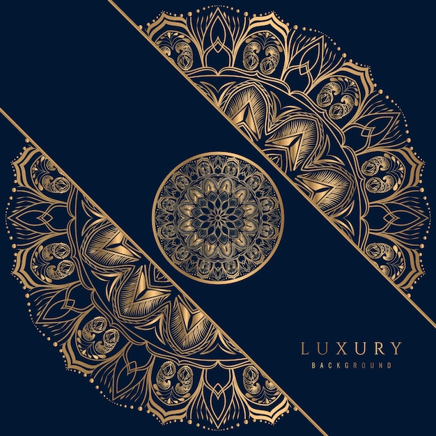 Diseño de mandala ornamental de lujo
