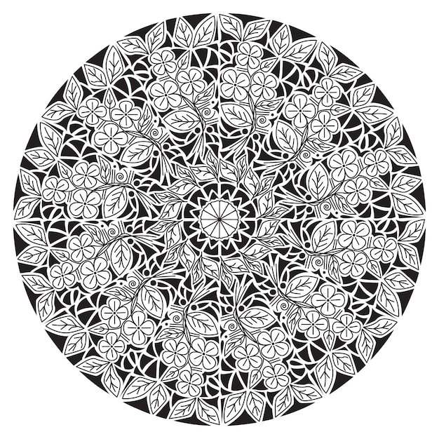 Diseño de mandala para serigrafía