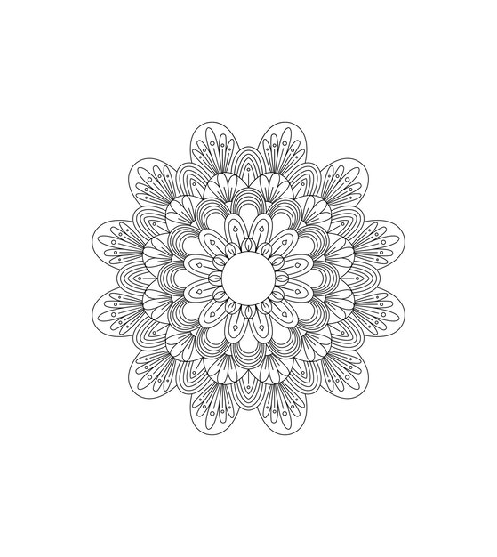 Diseño de mandala simple