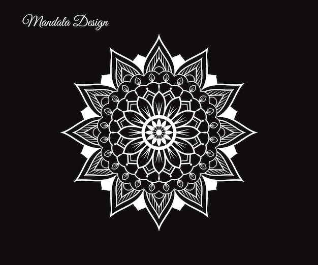 Diseño de mandala de vector