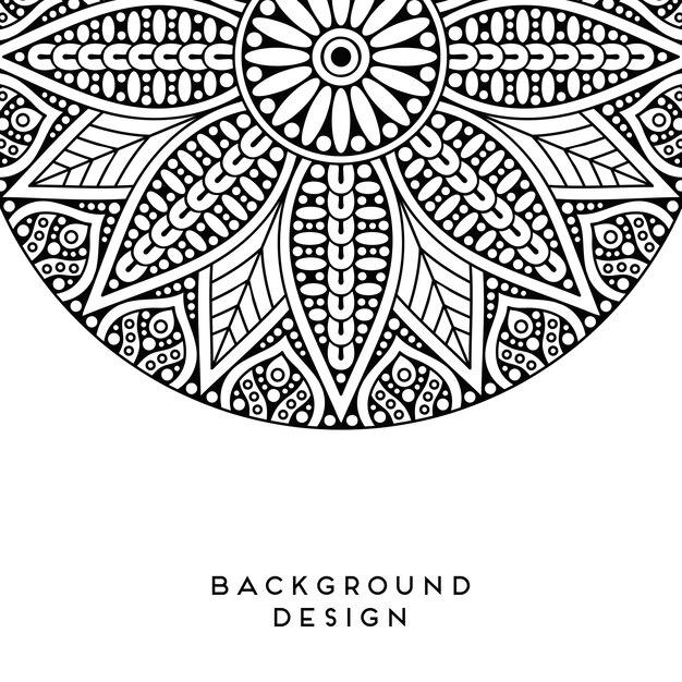 Diseño de mandala de vector