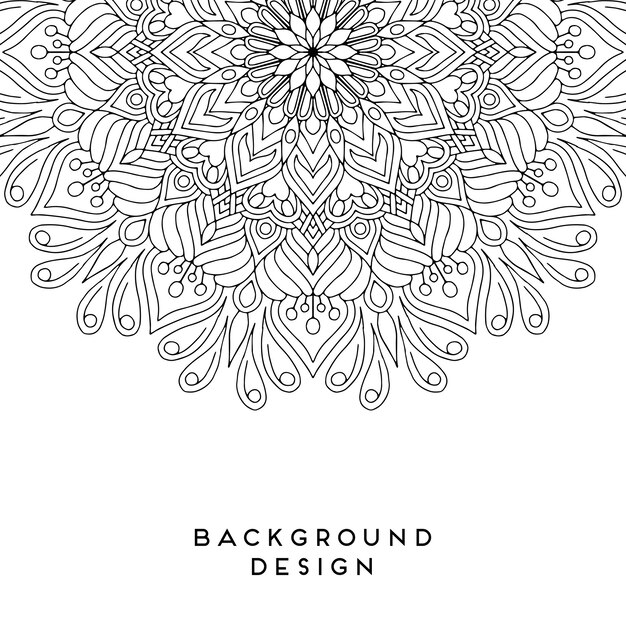 Diseño de mandala de vector