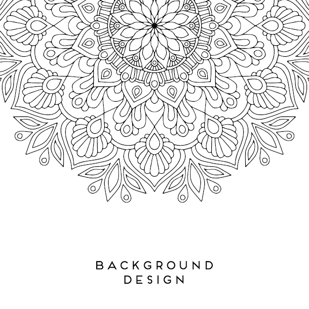 Diseño de mandala de vector