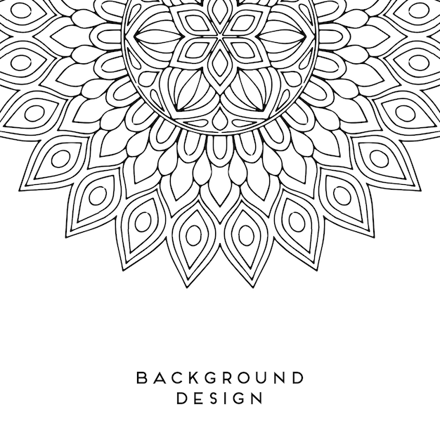 Diseño de mandala de vector