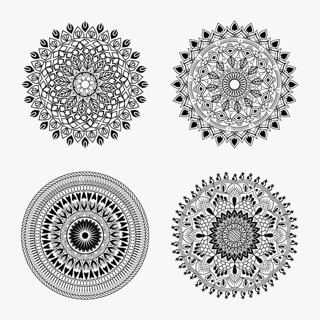 Diseño de mandala de vector