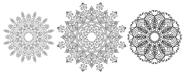 Diseño de mandala de vector