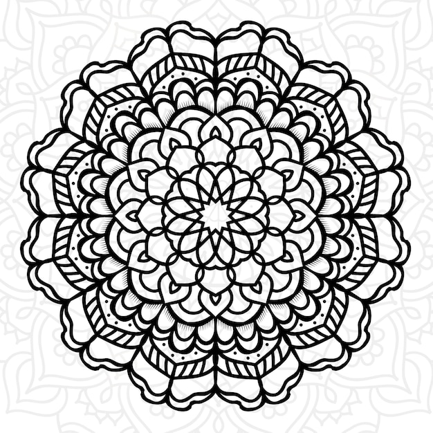 Diseño de mandala de vector