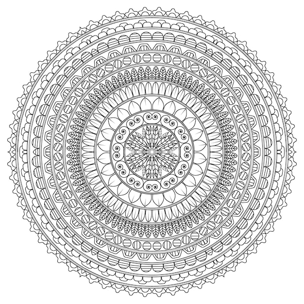 Diseño de mandala de vector