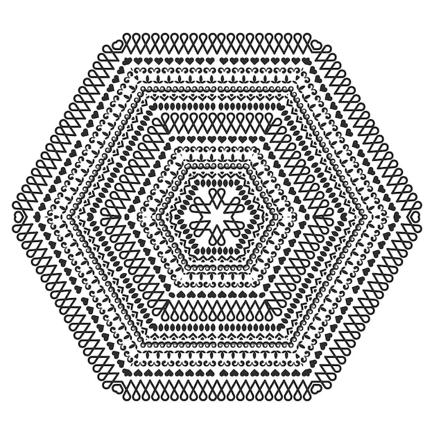 Diseño de mandala de vector