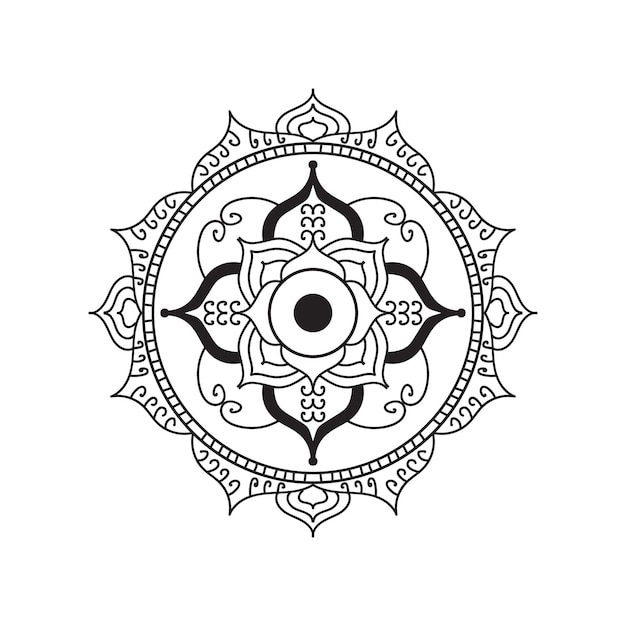 Diseño de mandala vectorial Fondo de mandala colorido Diseño de Mandala con patrón decorativo