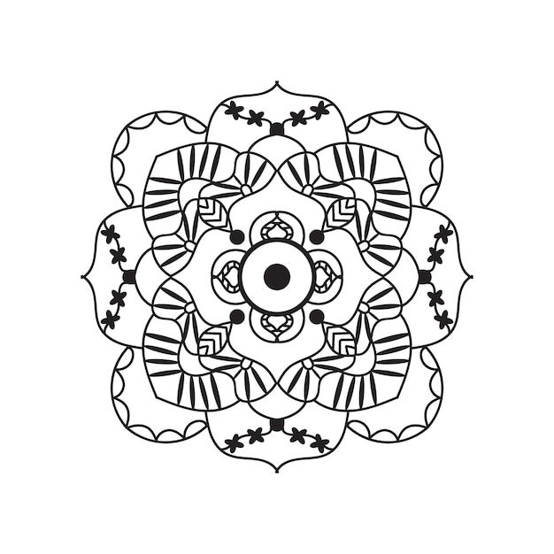 Diseño de mandala vectorial Fondo de mandala colorido Diseño de Mandala con patrón decorativo