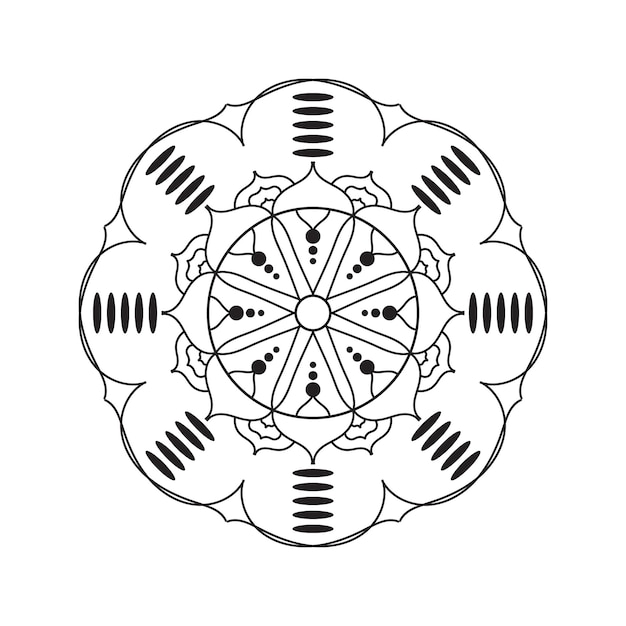 Diseño de mandala vectorial Fondo de mandala colorido Diseño de Mandala con patrón decorativo