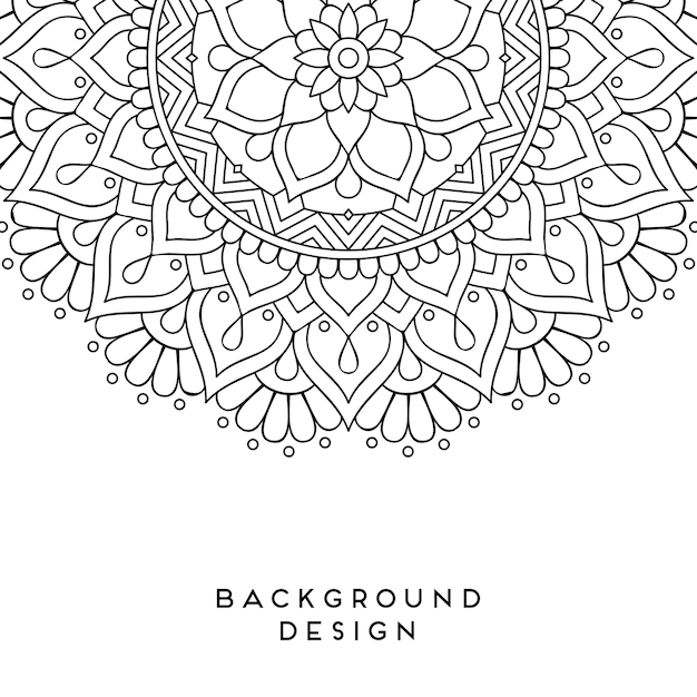 Diseño de mandala vectorial