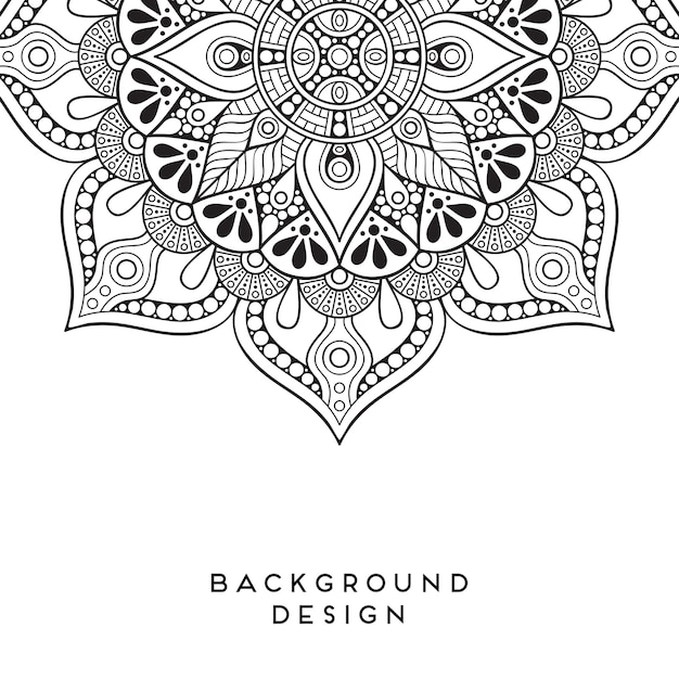 Diseño de mandala vectorial