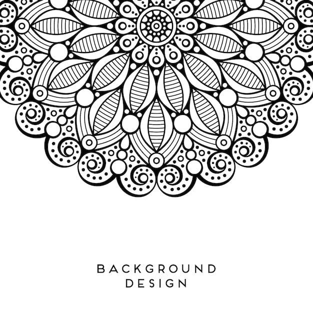 Diseño de mandala vectorial