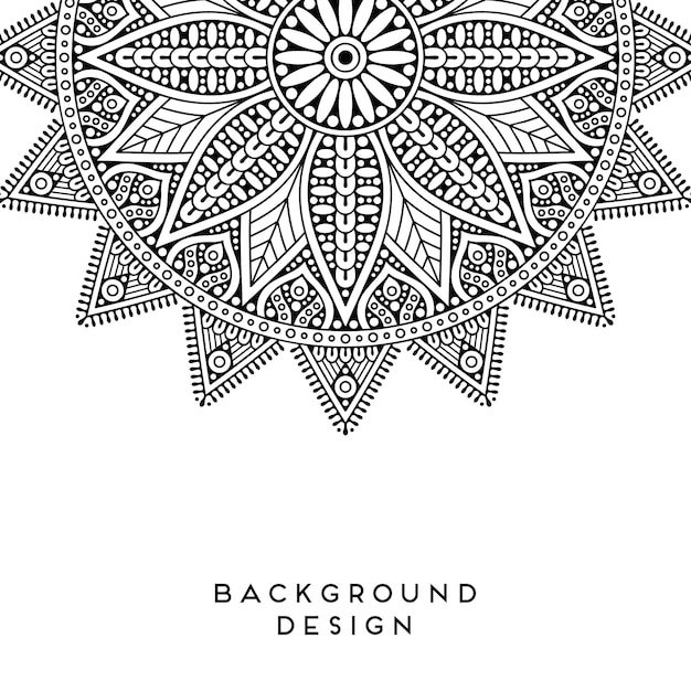 Diseño de mandala vectorial