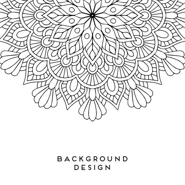 Diseño de mandala vectorial