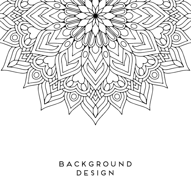 Diseño de mandala vectorial