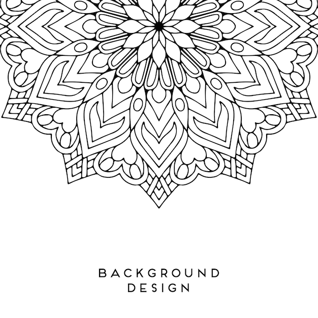 Diseño de mandala vectorial