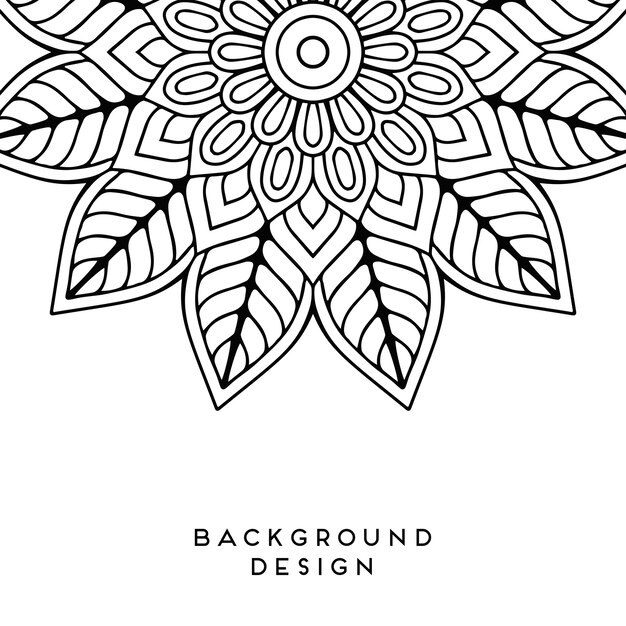 Diseño de mandala vectorial