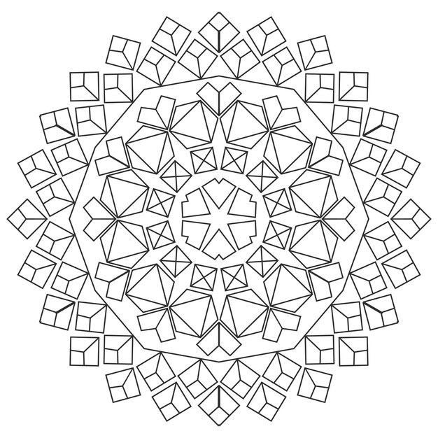 diseño de mandala vectorial
