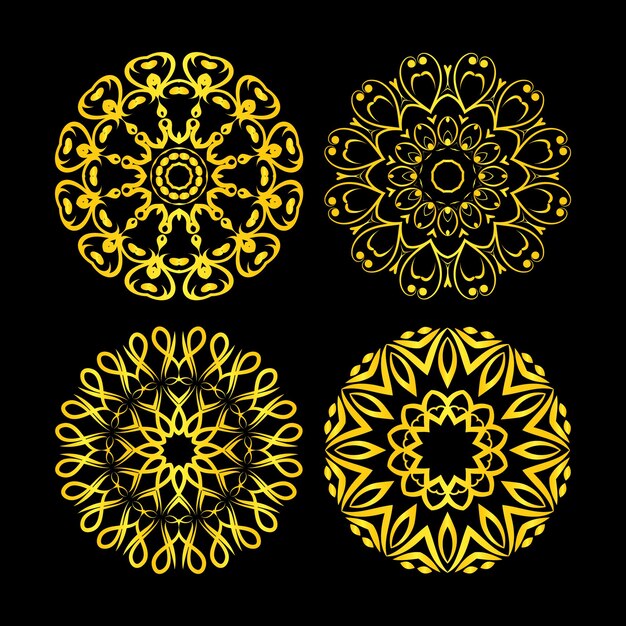 Diseño de mandalas florales