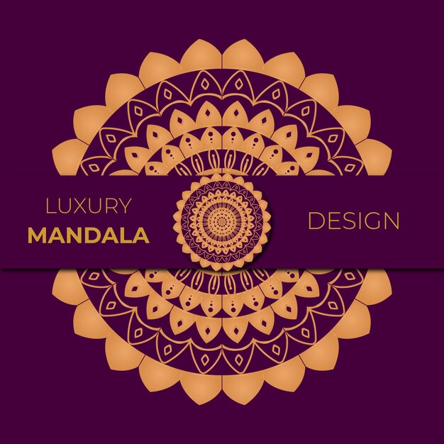 Diseño de mandalas de lujo de vectores