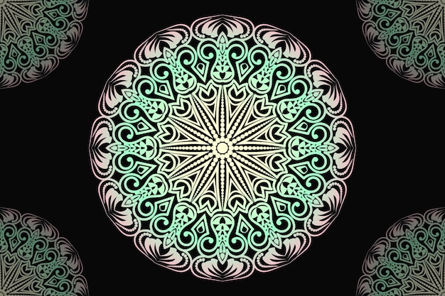 Diseño de mandalas. plantilla de diseño de fondo de vector de patrón de mandala.