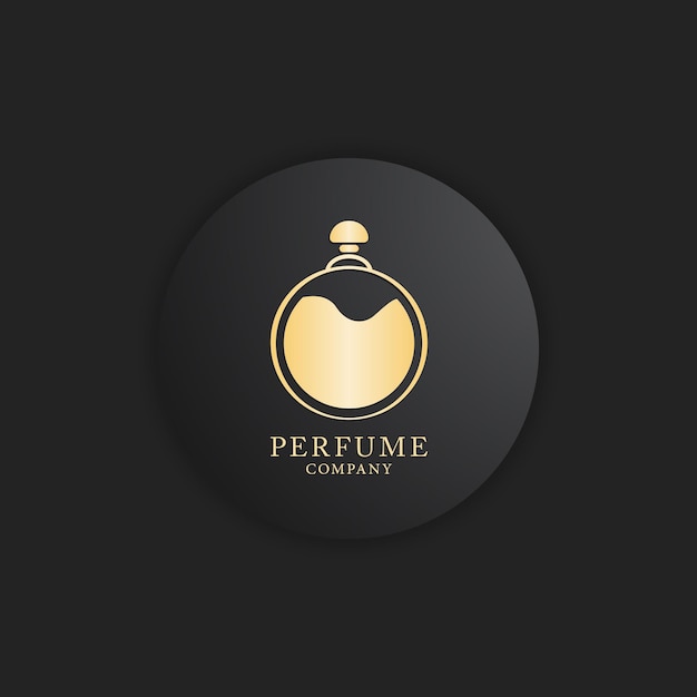 diseño de maqueta con logo de perfume